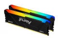 RAM DESKTOP KINGSTON FURY BEAST RGB (KF436C17BB2AK2/16) 16GB (2X8GB) DDR4 3600MHZ