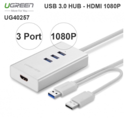 BỘ CHIA USB 3.0 3 PORT - USB 3.0 RA HDMI 1080P UGREEN 40257