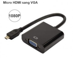 DÂY CHUYỂN ĐỔI MICRO HDMI TO VGA 1080P