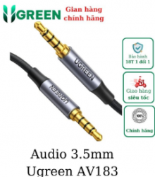 Cáp âm thanh 3.5mm 5M kết nối microphone Ugreen 90788
